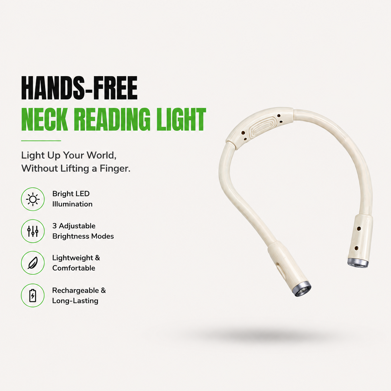 LazyLux™ Hands-Free LED Reading Light